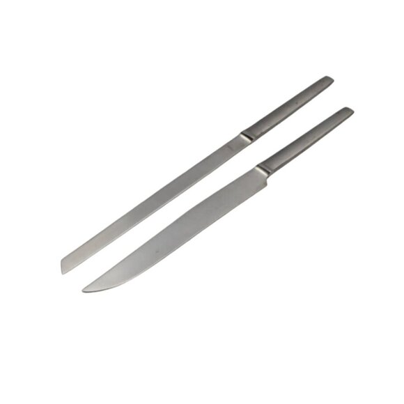 2 Vintage Midcentury Arthur Salm AS Austria Stainless Knives Carving Knife Set - Picture 3 of 5